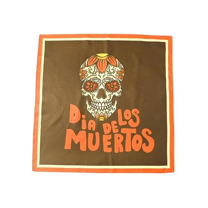 Day Of The Dead-themed Printed Scarf