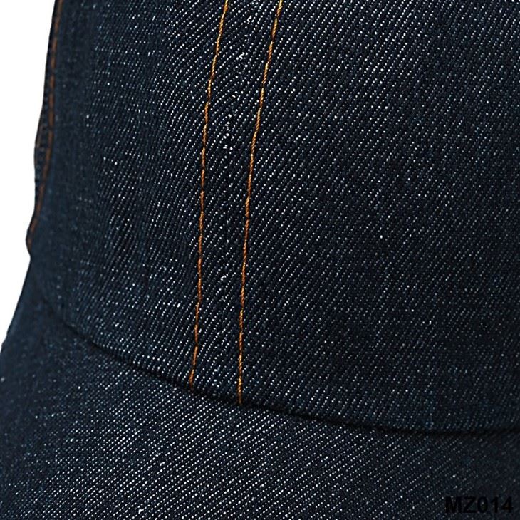 YiLi Denim Seven-Panel Baseball Cap With Adjustable Strap