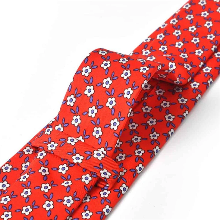 YiLi Purple Floral Silk Tie - Eco-Friendly Elegance